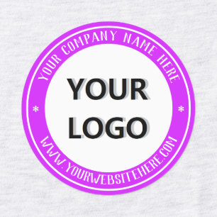 Ejemplo de etiquetas de productos con logotipo de