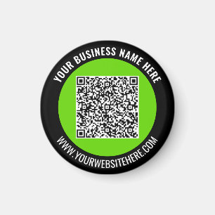 Ejemplo de imán promocional de código QR de marca