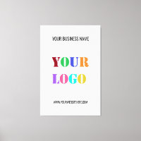 Ejemplo de impresión de logotipos y lienzo de text