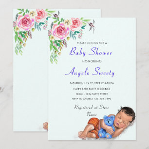 Ejemplo de Invitación a Baby Shower con Juguete de