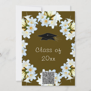 Ejemplo de invitación a graduación de código QR de