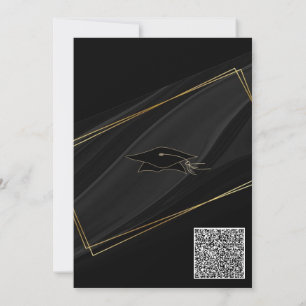 Ejemplo de invitación a graduación de código QR de