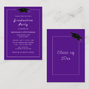Ejemplo de invitación a graduación de color person