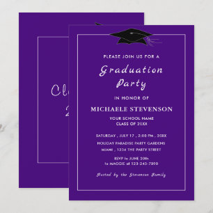 Ejemplo de invitación a graduación de diseño propi