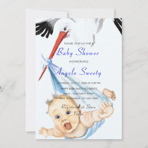 Ejemplo de Invitación a la ducha para niño pequeño