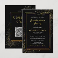 Ejemplo de Invitación de Graduación con Código QR
