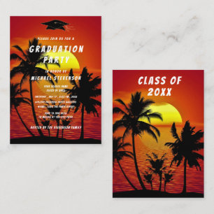 Ejemplo de Invitación de Graduación con Puesta de