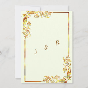 Ejemplo de Invitaciones a la Boda de Diseño Floral