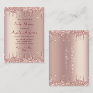 Ejemplo de invitaciones para baby shower con brill