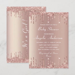 Ejemplo de invitaciones para baby shower con brill