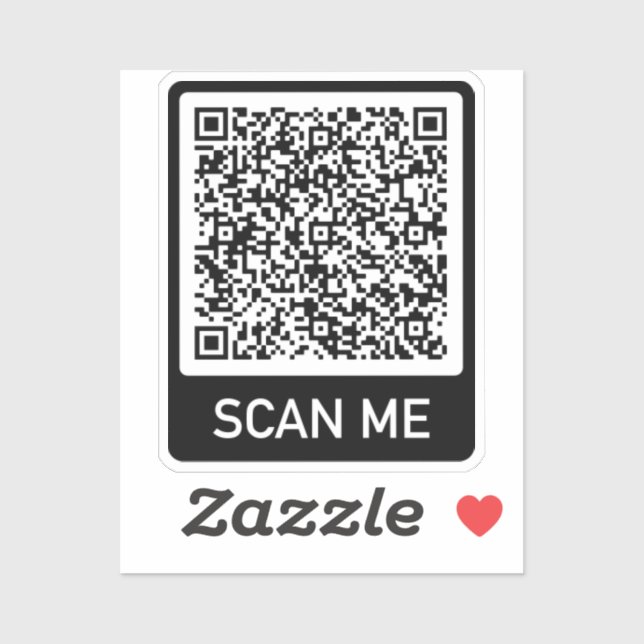 Ejemplo de pegatina de código QR personalizada (Hoja)