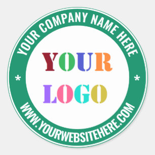 Ejemplo de Pegatinas de texto y logotipo comercial