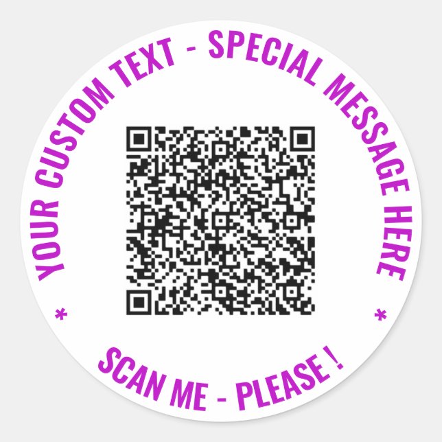 Ejemplo de pegatinas personalizadas con texto pers (Anverso)