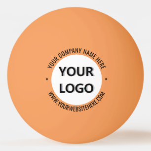 Ejemplo de pelota de ping pong con logotipo o foto