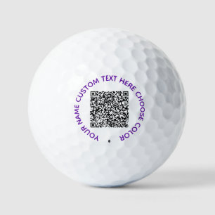 Ejemplo de pelotas de golf con texto personalizado