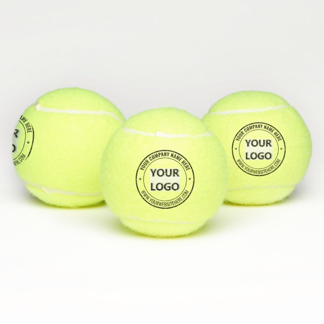 Ejemplo de pelotas de tenis con sello de texto de  (Múltiples)