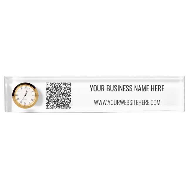 Ejemplo de placa de nombre de escritorio con texto (Anverso)