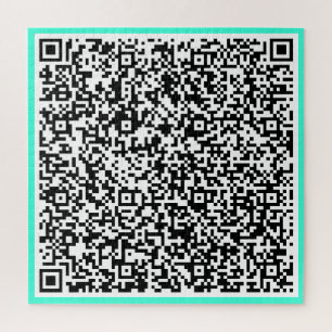 Ejemplo de rompecabezas de código QR Mensaje espec