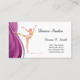 Ejemplo de tarjeta de llamada clásica de baile