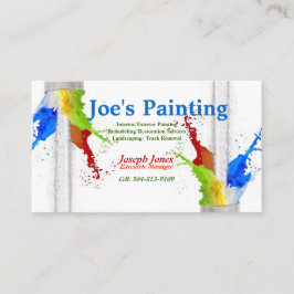 Ejemplo de tarjeta de visita (serie de pintura rev