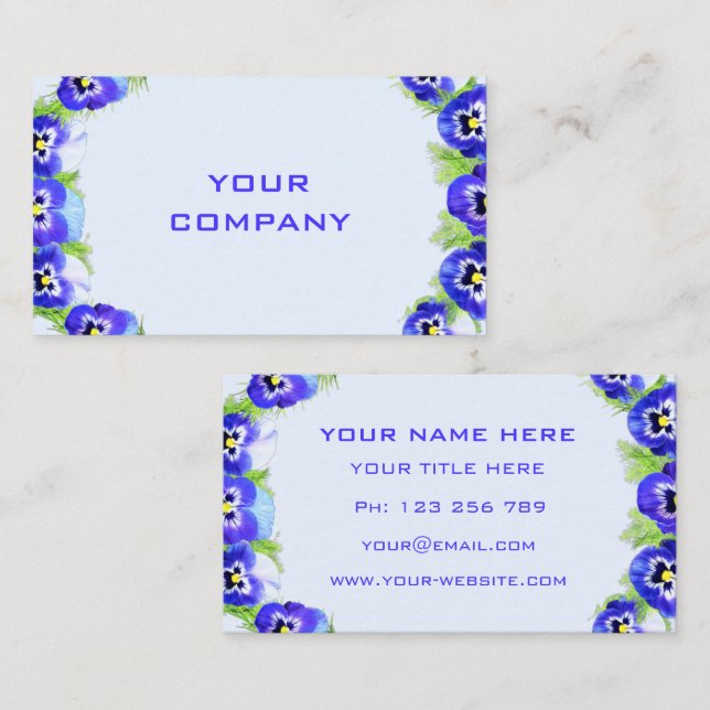 Ejemplo de Tarjetas de Negocios Personalizadas con (Anverso / Reverso)