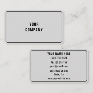 Ejemplo de Tarjetas de Negocios Personalizadas Dis