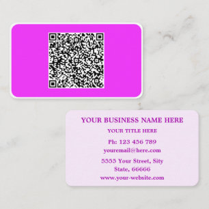 Ejemplo de tarjetas de presentación con código QR 