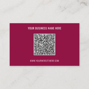 Ejemplo de tarjetas de presentación con código QR
