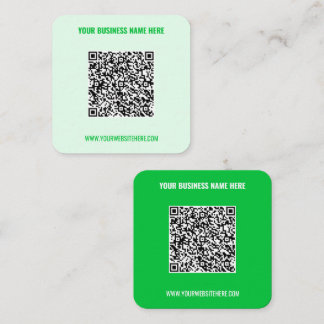 Ejemplo de Tarjetas de Presentación con Código QR 