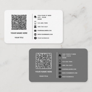 Ejemplo de tarjetas de presentación de información