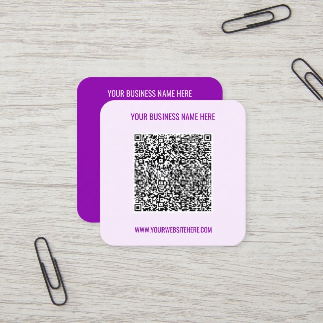 Ejemplo de tarjetas de presentación de sitio web c (Anverso/Reverso In Situ)