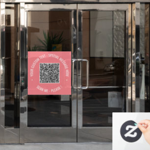 Ejemplo de Vinilo para Ventana con Código QR de Te