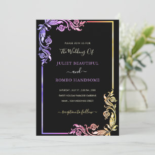 Ejemplo Floral Your Design Wedding Invitation