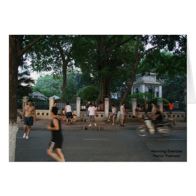 Ejercicio de la mañana * Hanoi Vietnam (Anverso (Horizontal))