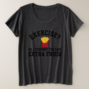Ejercicio Extra Franceses Fries Lazy Workout Funny