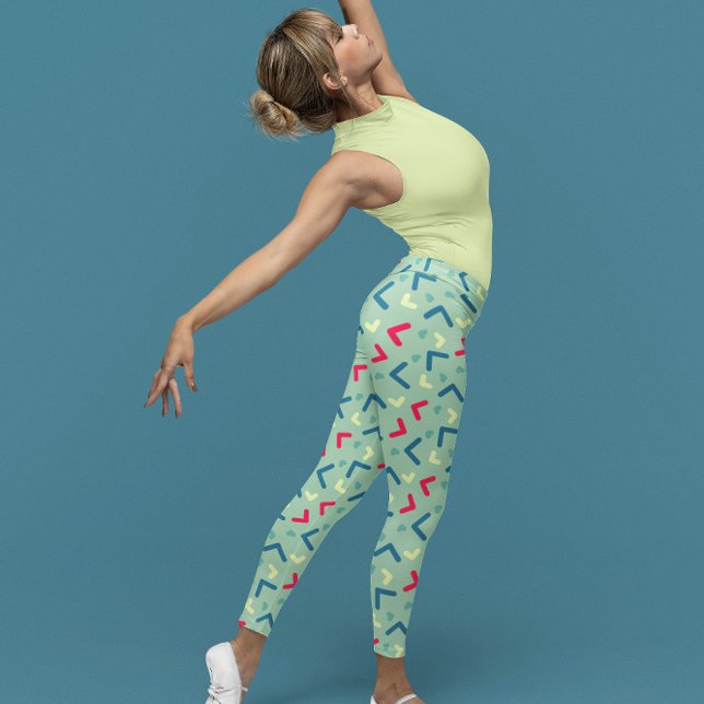 Ejercicio verde lindo Leggings para mujeres de yog (Subido por el creador)