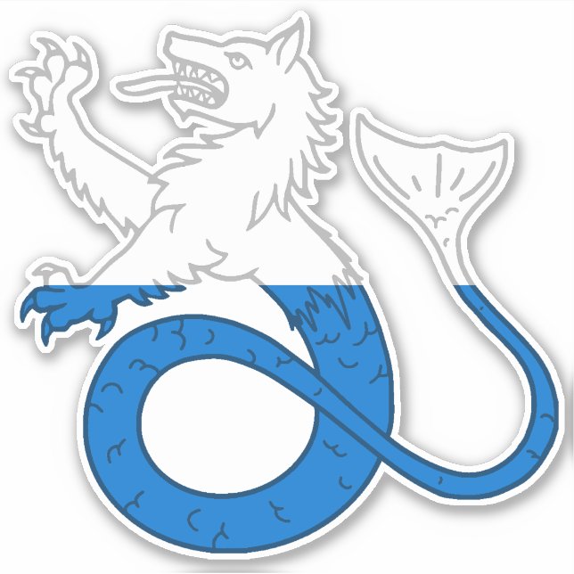 Ejército baronial de Seagirt Vinyl Pegatina (Anverso)