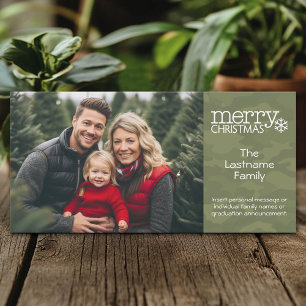 Ejército - Camo - Tarjeta de foto de Navidad - 1 f