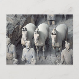 Ejército de la terracota, Xian, China, postal