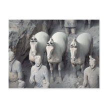 Ejército de la terracota, Xian, China, postal