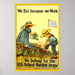 Ejército del jardín de la escuela - impresión