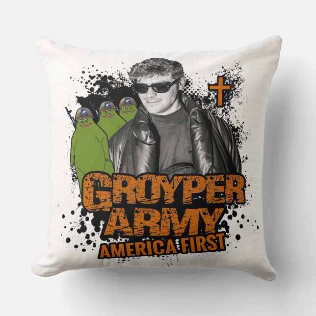 Ejército Groyper - Almohada (Anverso)