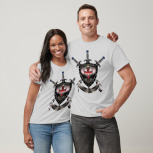 Ejército Templario Rojo de Cristo Seal camiseta