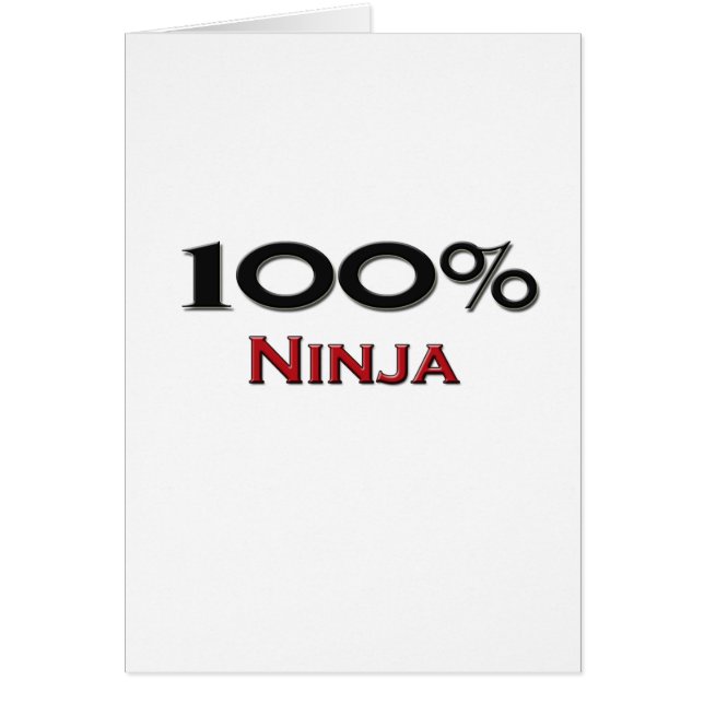 El 100 por ciento Ninja (Frente)