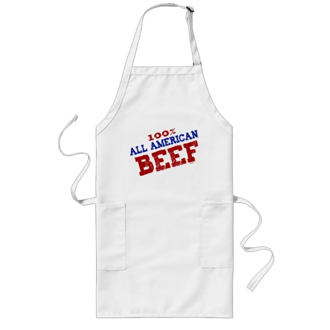 El 100% todos los delantales de la carne de vaca (Frente)