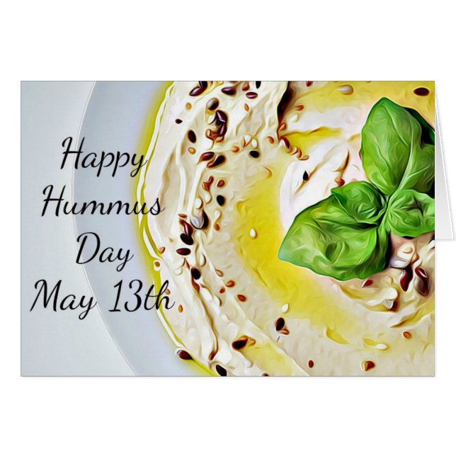 El 13 de mayo es la receta del Día del Humus (Anverso (Horizontal))