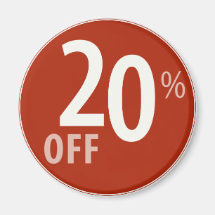 El 20% potente de Rótulo de la VENTA - imanes