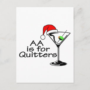 El AA está para el navidad Martini de los Quitters