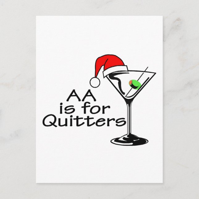 El AA está para el navidad Martini de los Quitters (Anverso)