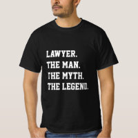 El abogado El Hombre El Mito La Camiseta De La Ley